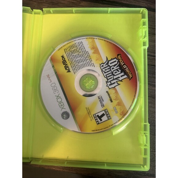XBOX 360 GUITAR HERO WORLD TOUR Live Complete In Box Manual Included Activision - Picture 4 of 5